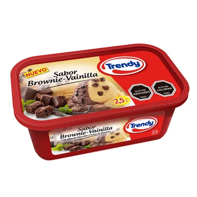 Cassata Trendy Brownie Vainilla 2500 cc