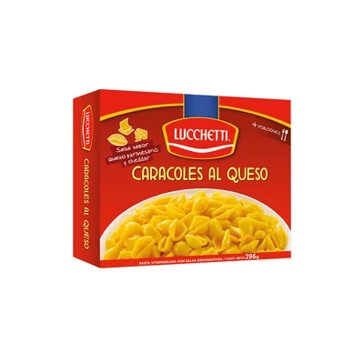 Pasta Pronta Lucchetti Caracol Queso 296 gr