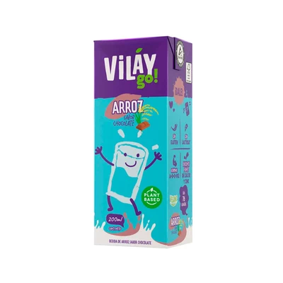 Bebida Vegetal Vilay Arroz Chocolate Tetra 200 cc 