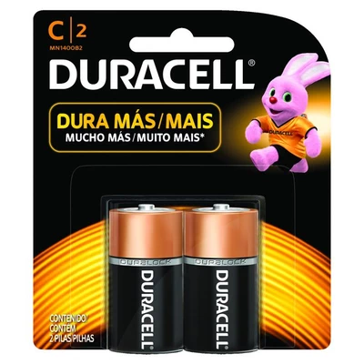 Pilas Duracell C 2 Un.