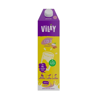 Bebida Vegetal Vilay Coco Chocolate Tetra Litro