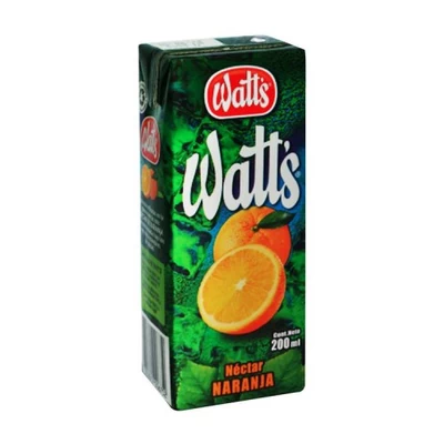 Néctar Watts Naranja Tetra 200 cc