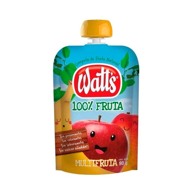 Compota Watts Multifruta Pouch 90 gr