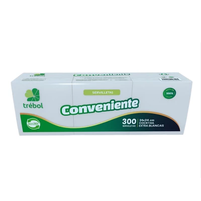 Servilleta Trébol Cocktail 300 Unidades
