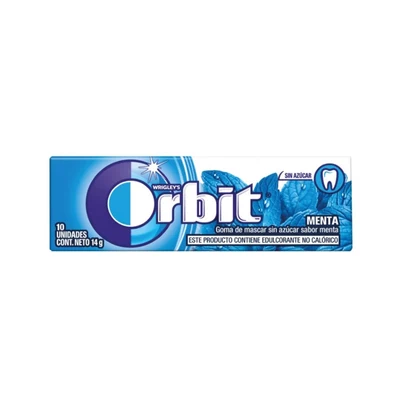 Chicle Orbit Menta 14 Grs