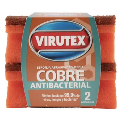 Esponja Acanalada Cobre X2 Creativa