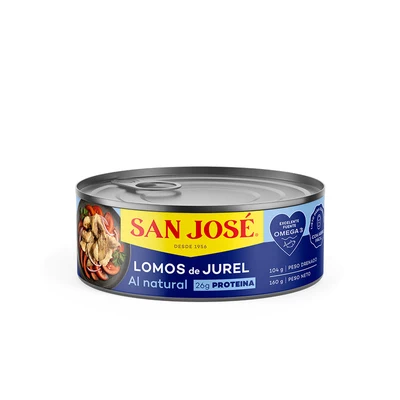 Jurel Lomo San José Natural 160 Gr (104 Gr Drenado)