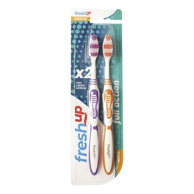 Cepillo Adulto Fresh Up Action 107 2 Cepillos x Blister 
