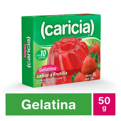 Gelatina Caricia Frutilla 50 Grs