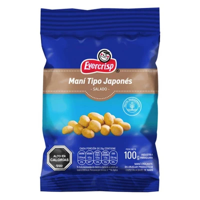 Maní Evercrisp Japones 100 Grs