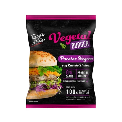 Hamburguesa Burger Porotos Negros Receta del Abuelo 100 gr