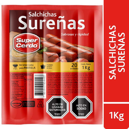 Salchicha Sureña Super Cerdo Kilo