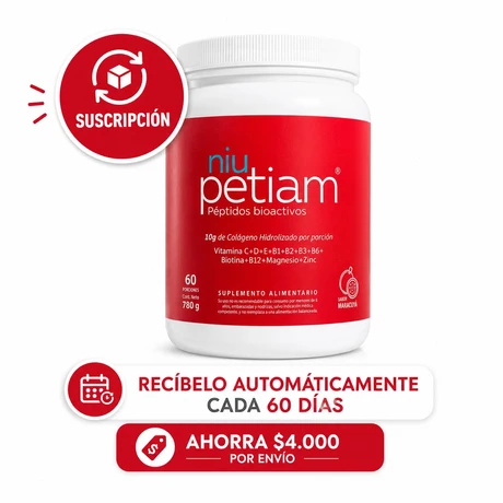 Suscripción anual para recibir  NiuPetiam de 60 porciones cada 60 dias