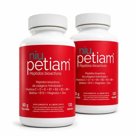 Suscripción para recibir Pack NiuPetiam en Capsulas cada 60 días (2 frascos de 120 cápsulas cada uno) - vista alternativa