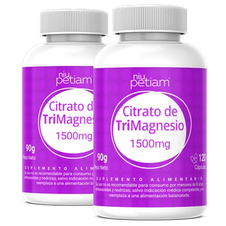 Pack Familiar de Citrato de TriMagnesio  240 Cápsulas de 1500mg 