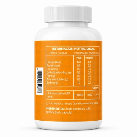 Pack Vitamina C 1g 120 capsulas - vista alternativa