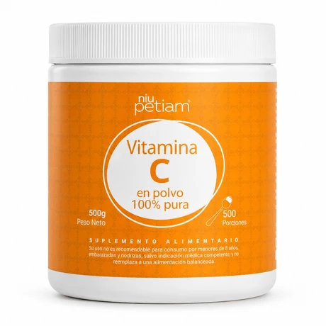 500 Porciones de Vitamina C en polvo (OFERTA EXCLUSIVA AL COMPRAR PEPTIAM)
