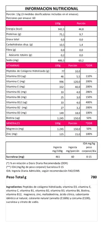 NiuPetiam 60 porciones / 60 días: Péptidos bioactivos de Colágeno Hidrolizado en polvo, sabor maracuyá con vitaminas y minerales - vista alternativa