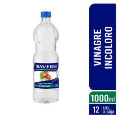VINAGRE INCOLORO TRAVERSO 12X1000 PET