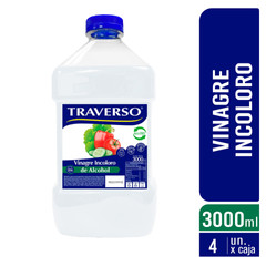 VINAGRE INCOLORO TRAVERSO 4x3000 PET