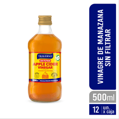 VINAGRE DE MANZANA SIN FILTRAR TRAVERSO 12x500ml