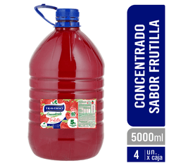 Jugo Concentrado Frutilla 5lt - Caja 4 Unidades