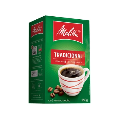 CAFÉ TOSTADO Y MOLIDO TRADICIONAL MELITTA 20x250gr CAJA