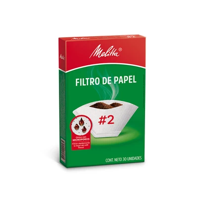FILTRO DE PAPEL PARA CAFÉ N2 MELITTA 24X30 CAJA