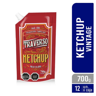 KETCHUP VINTAGE TRAVERSO 12x700 DOYPACK