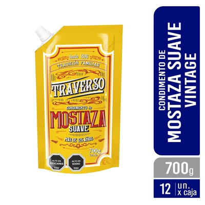 MOSTAZA SUAVE VINTAGE TRAVERSO 12x700 DOYPACK