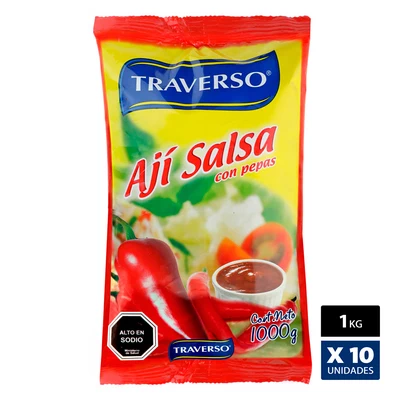 Ají Salsa Bolsa 1Kg - Caja 10 Unidades
