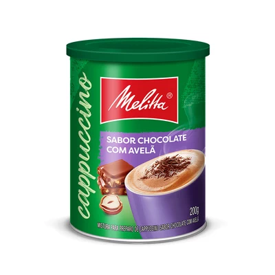 CAPPUCCINO CHOCOLATE CON AVELLANAS MELITTA 24x200gr LATA