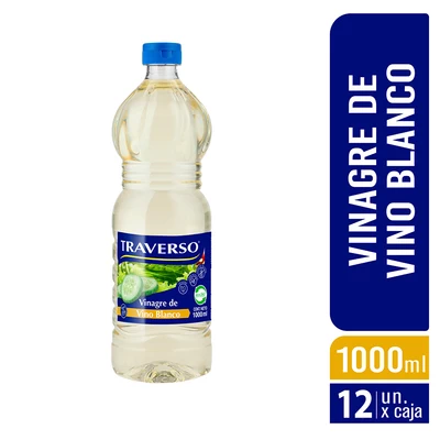 Vinagre de Vino Blanco 1lt - Caja 12 Unidades