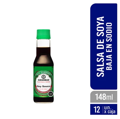 Salsa Soya Baja en Sodio 148ml - Caja 12 Unidades