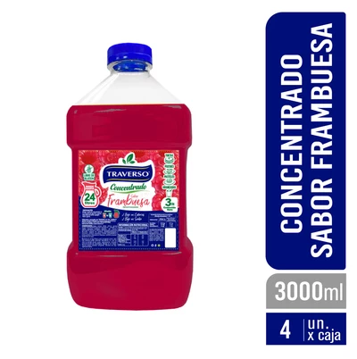 JUGO FRAMBUESA TRAVERSO 4x3000 PET