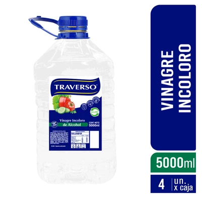 VINAGRE INCOLORO TRAVERSO 4x5000 PET
