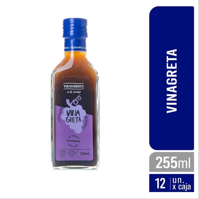 VINAGRETA TRAVERSO 12x255 ML VIDRIO