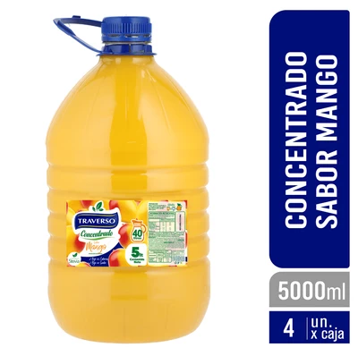 Jugo Concentrado Mango 5lt - Caja 4 Unidades