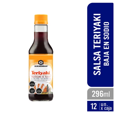 Salsa Teriyaki Baja en Sodio 296ml