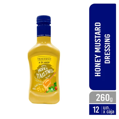 HONEY MUSTARD DRESSING TRAVERSO 12X260 PET