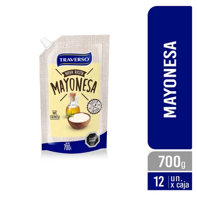 Mayonesa Nueva Receta 700 gr, caja de 12 unidades