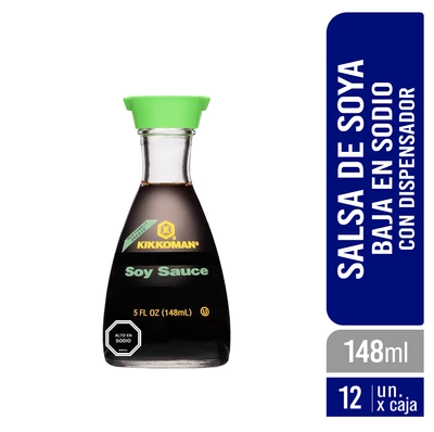 Salsa Soya Baja en Sodio con Dispensador - Caja 12 Unidades