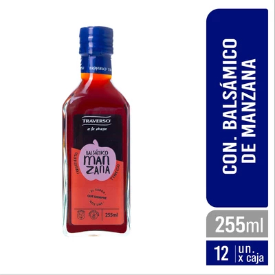 CONDIMENTO BALSÁMICO DE MANZANA 12x255 ML  VIDRIO