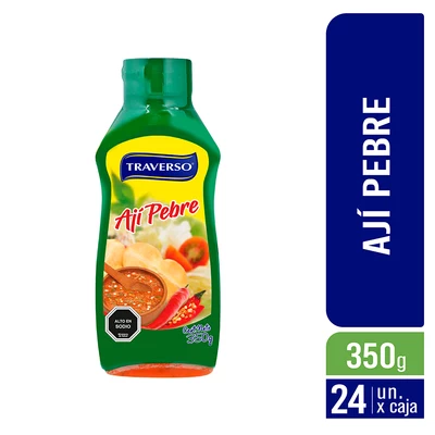 Ají Pebre Envase Squeeze 350g - Caja 24 Unidades