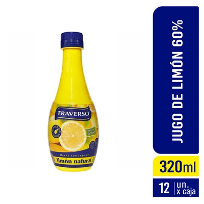 JUGO LIMON 60% TRAVERSO 12x320 PET