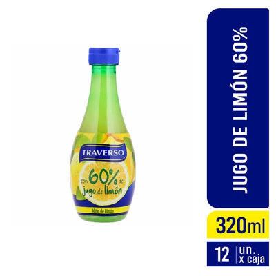 JUGO LIMON 60% TRAVERSO 12x320 PET