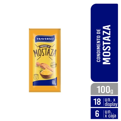 Mostaza - Sachet 100g - Caja 108 Unidades