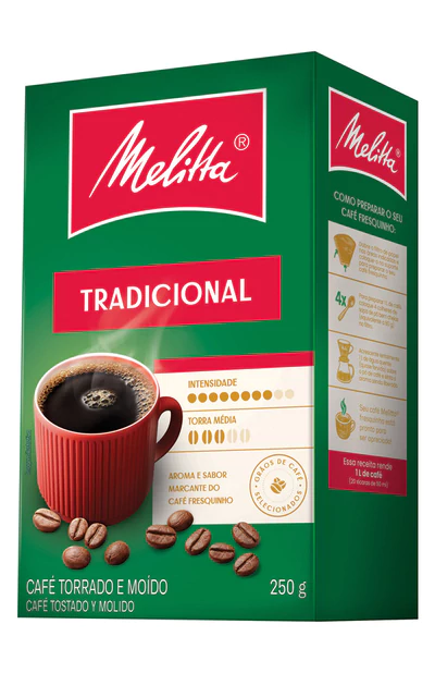 CAFÉ TOSTADO Y MOLIDO TRADICIONAL MELITTA 20x250gr CAJA