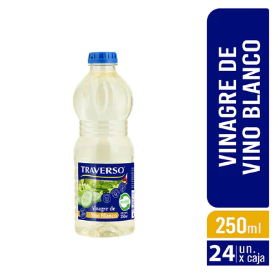 Vinagre de Vino Blanco 250ml - Caja 24 Unidades