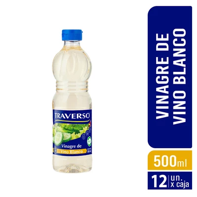 Vinagre de Vino Blanco 500ml - Caja 12 Unidades